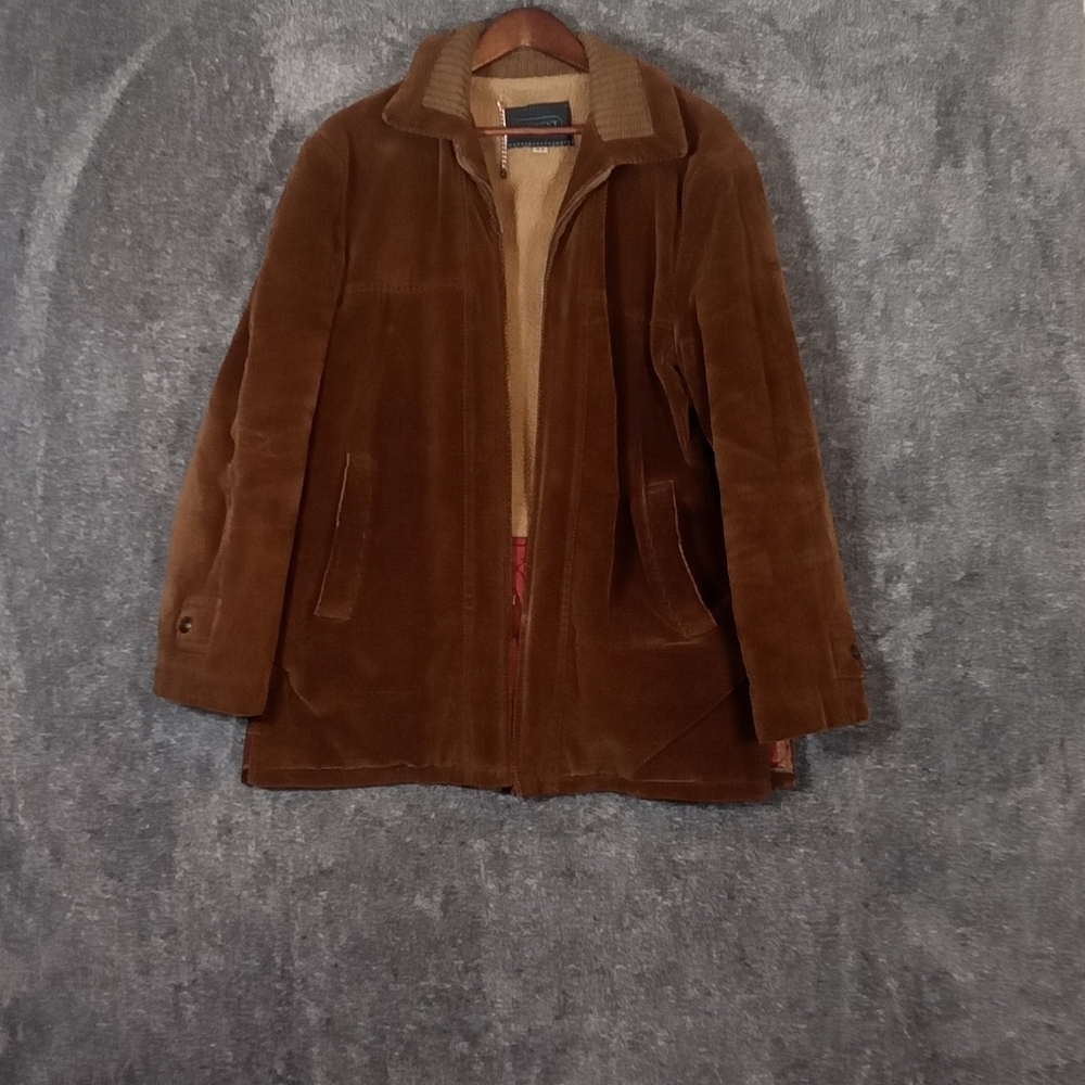 Vintage Brent 50' 60' Fleece lined corduroy chore coat men's size large